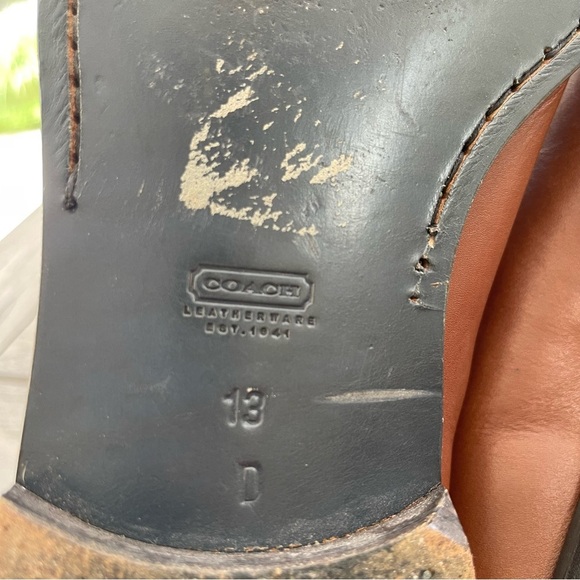 Coach Elijah Vintage P910 Monogram Slip On Dress Loafers Mens Size 13D - Picture 9 of 9